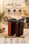 L-00895-2 Set of 2 Powder and Tablet Detergent Storage Box Containers – Kitchen Organizer Storage Container Smoked 2.5 Liters