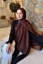 Cc Pattern Aura Cotton Jacquard Shawl Brown
