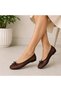 Women's Mesh Ballerina Shoes with Bow Detail, Lightweight, Comfortable, Daily Stylish Ballerina Shoes - 2