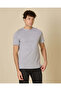 Men Grey Plain T-Shirt
