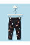 Infant Boys Black Cheetah Print Track Pants