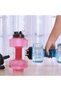 2.2L Reusable Large Capacity Water Bottle with Sports Spout and Flip Top Lid, Stylish Transparent Color Body with Practical Grip Design - 5