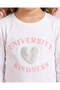 Girls White Graphic Printed T-Shirt - 3