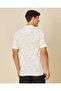 Men White Button Placket Polo T-Shirt T shirt - 3