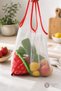 Strawberry Shaped Foldable Grocery Net – Compact Portable Shopping Bag - 5