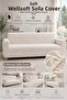 Plush 3 Seater Welsoft Sofa Cover |   Elastic Seat Cover | Sofa Bed Cover |   Seat Cover
