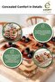 6-Piece Glass Magnolia Bowl Square Dessert Presentation Bowl Tiramisu Snack Bowl Jam Bowl 400 Cc - 2
