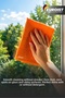 Premium Microfiber Glass Cloth 3 Pieces |   Orange, Thick Textured, Long-Lasting Cleaning Cloth. Strong Fabric Structure, Resistant to Bleach, Orange 40X60 - 2