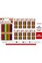 Wooden Colored Wide Ice Cream Sticks Abeslang (500 Pieces)