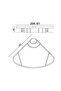 25-171 - Karmi̇na Glass Oval Sponge Dish Single 18*18 - 2