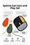 Feather Collection Glove and 2 Cat Toys Set - 2