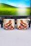 كوب سيراميك فاخر مطبوع عليه Yae Miko Genshin Impact (قطعة واحدة) على شكل حرف T بمقبض أسود خاص بمقبض مموج V2T - 2
