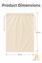 2 Pieces of Yogurt Straining Bag, Dry Legume Food Storage Bag, Hambez Cloth Pouch 30X40 cm - 3