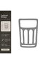 Water Cup Matte Gray Decorative Foil Sticker 14X14 cm