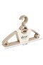 5-Piece Non-Slip Hanger 41.3 cm – Beige Color Multi-Purpose Clothes & Trousers Hanger Vch-7020 - 3