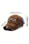 Ünise Washed Cotton Baseball Cap New York Embroidered Ripped Detail Vintage 4 Colors - 2
