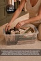 6-Piece 10Lt Lockable Lid Organizer - Elora In-Cabinet Organizer Multi-Purpose Storage Box Gray - 4