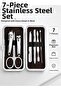 Stainless Steel Personal Care Set – 7 Pieces