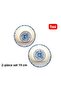 Kase Sunum Makarna& Salata Diet Round Plate 19 cm 2 Pieces Tile Pattern - 3