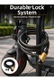 200 cm Long Steel Cable Lock Durable Keyed Motor and Bicycle Lock