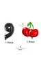 Best Cherry and Black Number Foil Balloon Set Age-3 - 2