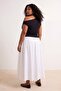 Black Premium Soft Fabric Fitted Kayık/Madonna Collar Flexible Knitted Blouse Tbbss25Af00029 - 3
