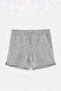 Gray Melange 2 Thread Non-Drawstring Waistband Plus Size Shorts & Bermuda Tbbss26Ap00035 - 4