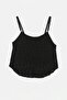 Black Strappy Lined Lace Crop Blouse Tdrss26Bz00080 - 5