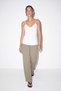 Oil Green Relaxed Fit Pocketed Elastic Waist Trousers Tdrss26Pl00025 - 2