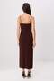 Brown Plain Bodycon/Fitted Slim Strap Maxi Knitted Dress Twoss26El00732 - 4