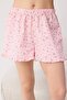 Pembe Çiçekli %100 Pamuklu Kesme Ponpon Dokuma Pijama Takımı THMSS26PT00249 - 3