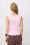 Pink Fitted/Sleeveless Stretchy Knitted Tank Top Twoss25Al00022 - 4