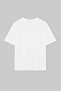 Red - White Oversize/Relaxed Fit 100% Cotton T-Shirt Tmnss24Ts00038 - 7