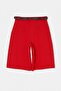 Red Belted Pleated Long Shorts Tdrss26Sr00014 - 6