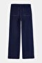 Koyu Mavi Orta Esnek Cep Detaylı Yüksek Bel Wide Leg Jeans TWOAW27JE00045 - 9