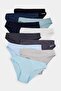 Navy Blue-Multicolor 10-Piece Cotton Blend Classic Underpants Thmaw27Ku00007 - 2