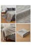 100% Natural Cotton Double Pique 200X320 cm Soft Textured, Lightweight Bedspread Sofa Throw - 2