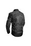 Motorcycle Jacket Long Model 4 Season Full Protection Maxdura Fabric Airbag Touring Jacket Black - 3