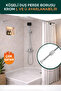 Chrome Corner (L) and (U) Shaped Bathroom Shower Pipe (80*80*80 cm)