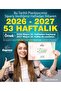 تقويم 2026-2027 مقاس A4، 53 أسبوعًا، مخطط أسبوعي أسطوري