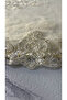 Milas Non-Slip Sole, Dowry, Velvet Lace-Detail 2-Piece Super Luxury Oval Bath Mat Set Brown - 9