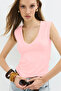 V-Neck Basic Top - 4