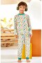 Boy's roar dino print pajama set gk2204 - 3