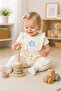 Baby Girl & Kids Linen Fabric Sapolet Set - 4