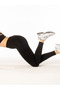 Women's High Waist Tights Seamless Black Sports Tights 7/8 Fitness Pilates Yoga Gym Tights - 3