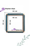 Blue Floral 60X60 cm Combination Punch and Needle/Wire Wooden Hoop Suitable for All Embroidery (Gift with Case) - 3