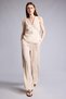 Wide Leg Satin Regular Waist Straight Leg Trousers H8857Ax26Sm