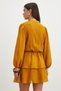 Bolon Sleeveless High Collar Layered Chiffon Dress - 6