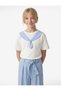 Crew Neck Appliqué Detail Short Sleeve T-Shirt Pack of Cotton