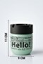 Hello Printed 2 Piece Glass Odorless Ashtray |   Smokeless |   Decorative Glass Ashtray with Anti-Wind Cover |   425 ml |   Green - 6